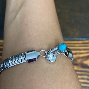 Silver color bracelets